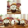 Plush Hamster Keychain With Pp Cotton Filling For Gift Or Bag Decor