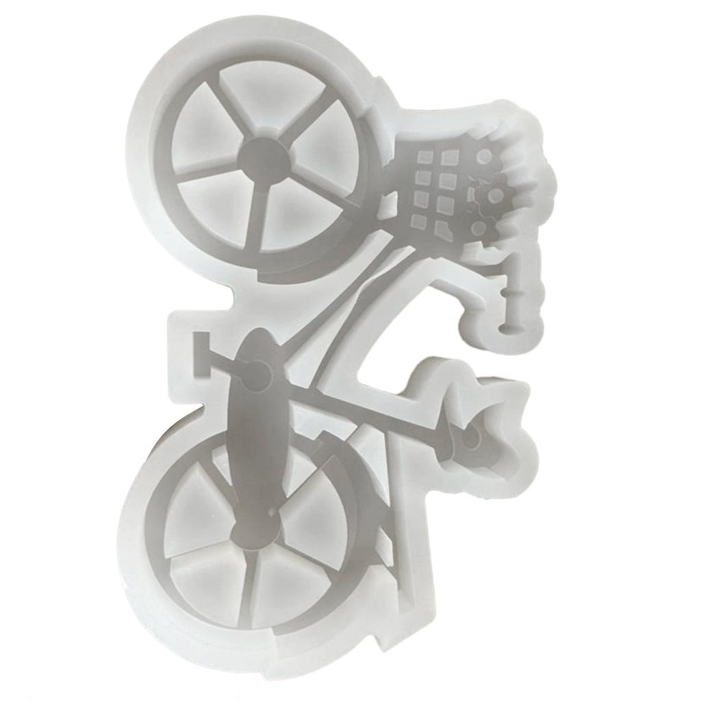 Stampo in Silicone per Candele Decorazione Bicicletta Stampo in Silicone per Candele a Forma di Bicicletta per Amanti e Collezionisti