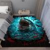 Terrifying Great White Shark White Shark White Death Carpet Floor Mat Adds a Great Focal Point To Any Space