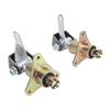 1 Pair Steering Spindle Bracket Set 3 Stud Front Wheel Hubs Steering Spindle Steel Alloy for 6 Inch Tires ATV Go Kart
