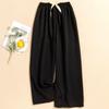 Women's Striped Pajama Pants - Summer Bubble Stripe, Slim, High Waist, Plus Size, Loose, Long Pants for Indoor/Outdoor Wear.