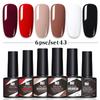 6-Color Nail Polish Glue Set, Popular Color Nail Glue, Phototherapy Nail Polish Glue Can Be Matched Arbitrarily.