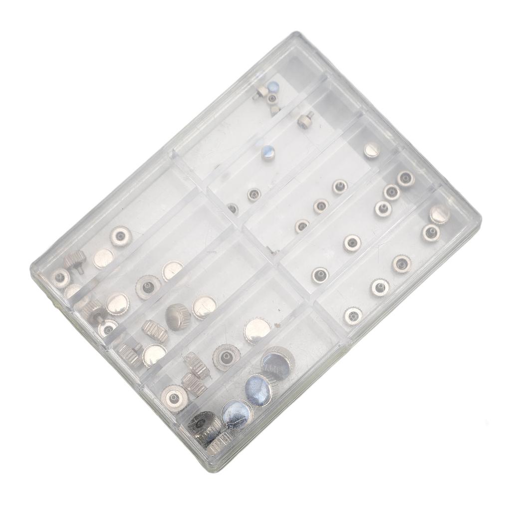 50PCS Watch Crown Adjust Time   Lifespan High Hardness Mixed Set Metal Replacement Watch Crown