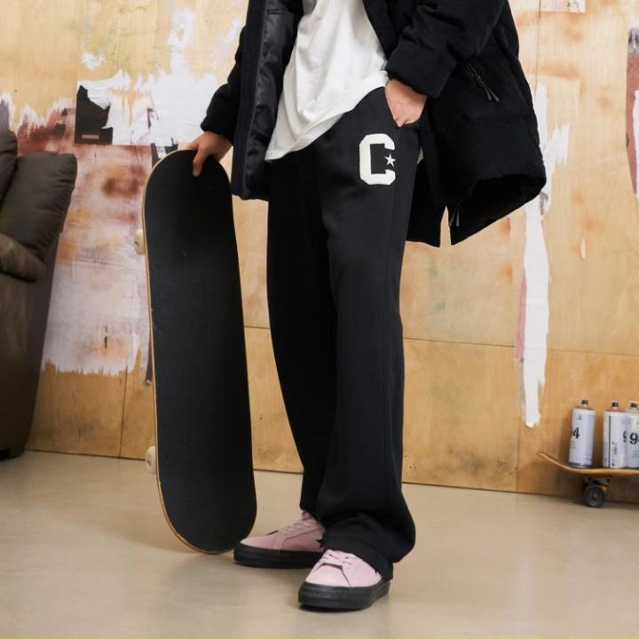 Converse Essential Sweatpant Asia Sizing 'Black' Men's 10026554-A01