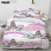 Unicorn Cute Cartoon Comforter Bedding Set,Duvet Cover Bed Set Quilt Cover Pillowcase,Queen Bedding Set For Child Boy Girl Gift