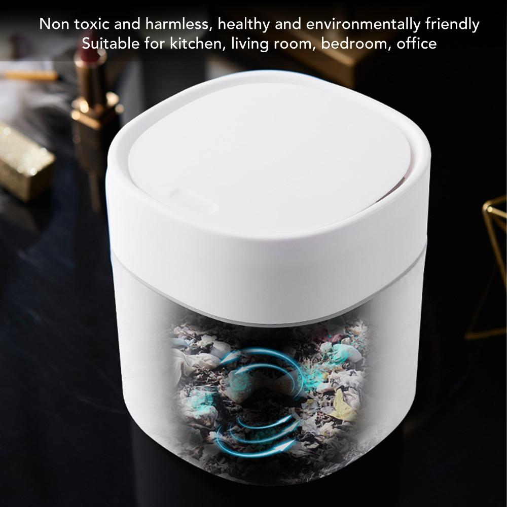 Mini Push Button Lid Mini Desktop Trash Can Small Debris Storage Can Desk Trash Can With Lid Desktop Countertop