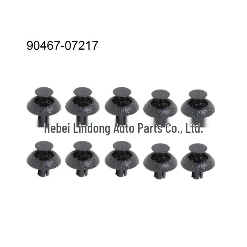 Car Engine Cover Radiator Fixing Clip 90467-07217: Plastic Snap Expansion Buckle