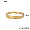 CARLIDANA Tarnish Free Bangles Jewelry Waterproof Geometric Hypoallergenic Stainless Steel Gold Plated Bracelets Jewelry Women