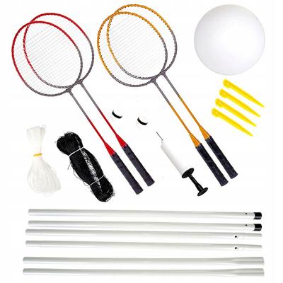 Zestaw Do Siatkówki Badminton Piłka Siatka Rakiety - Idealny Na Piknik