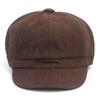 Universal Chemistry Hard Linen Brown Newsboy Cap