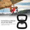 Outdoor Aluminum Alloy Key   Connection     Buckle Adapter Black