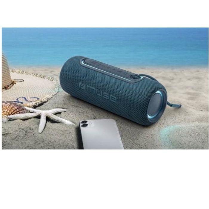 MUSE M-780 BTB Blue Wireless Speaker with 20W Power, Bluetooth and USB-C Connection, Dust and Water Resistance