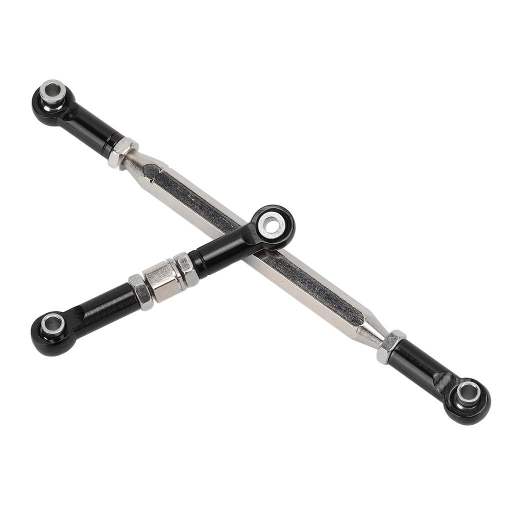 Metal Upgraded Servo Link Rod Steering Pull Rod for MN D90 MN91 MN96 MN99S RC Car PartsBlack