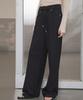 Ssikeoseun Drawstring Stretch Wide Pants_Black