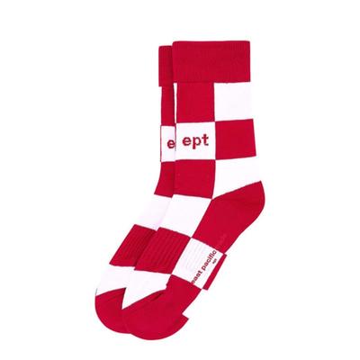 EPT SCHACHBRETT SOCKEN (ROT_WEISS)
