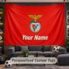 Benfica FC Personalized Tapestry Support Custom Name, Wall Art Home Decoration