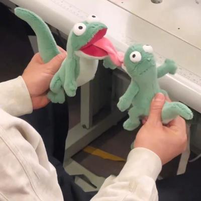 Neue Hopperr Tom Eidechse Plüschpuppe Spielzeug Niedliche Anime Figur Biberpuppe Grüne Eidechse Plüschtier Stofftier Fans Geschenk Anime Peripheriegeräte