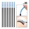 50-Pack Mini Disposable Spiral Eyelash Brush and Straight Comb