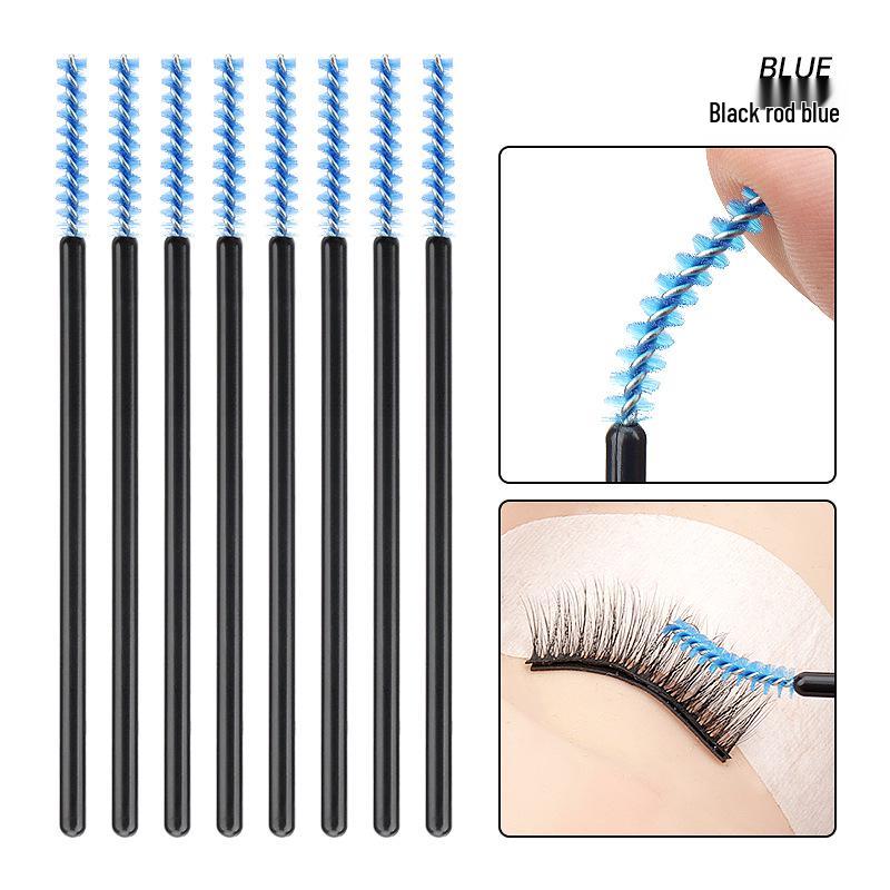 50-Pack Mini Disposable Spiral Eyelash Brush and Straight Comb