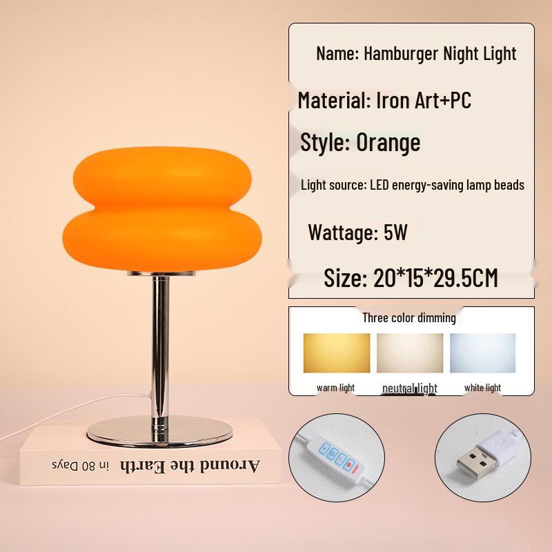 Nordic Bauhaus Mid-century Modern Creative Bedside Lamp for Minimalist Home Decor