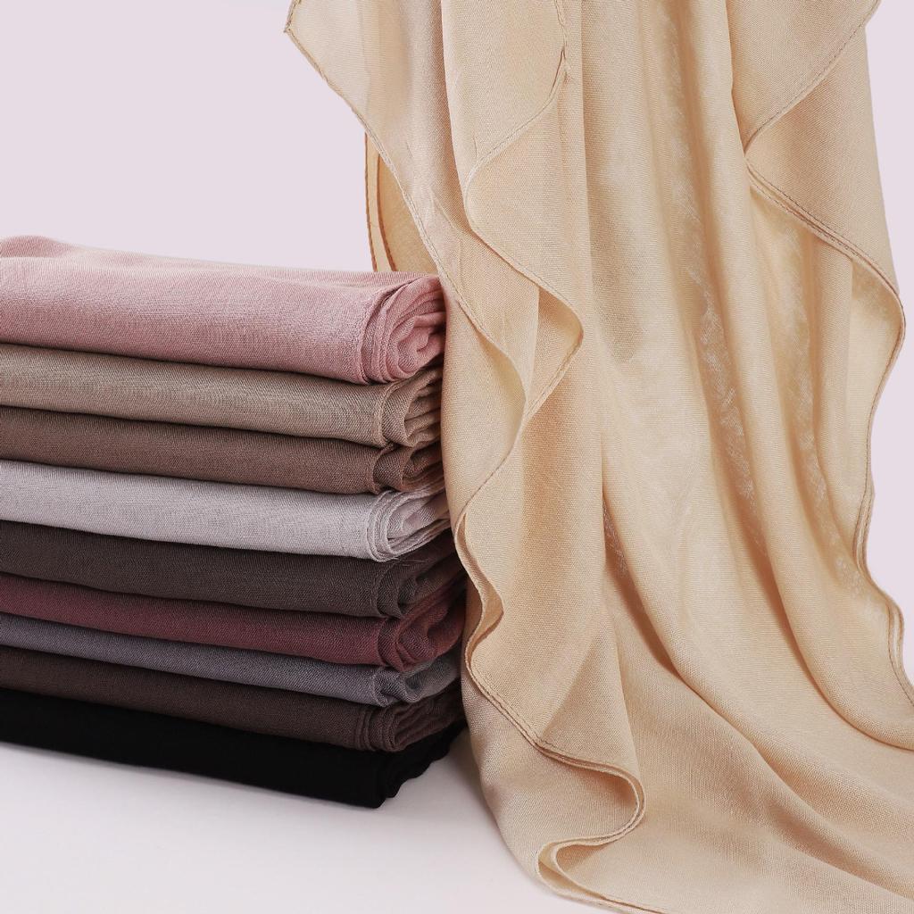 "High-Quality Modal Rayon Women's Shawl: Thin, Breathable, Cotton-Linen Blend Scarf"