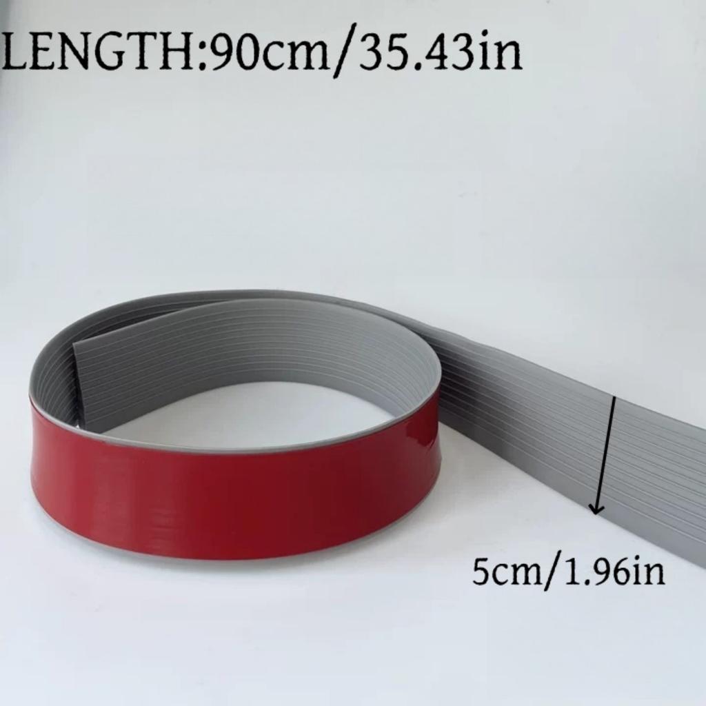 1pc 90cm/35.43in Self-adhesive PVC Wear-resistant Ramp, Threshold Ramp, Scooter Deceleration Ramp, For Use At The Entrance