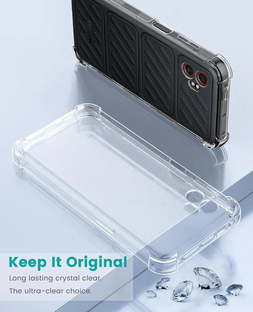 EUCAGR Airbag Soft TPU Shockproof Full Protection Back Phone Case Cover for Samsung Galaxy Xcover7 Pro SM-G766B 2025