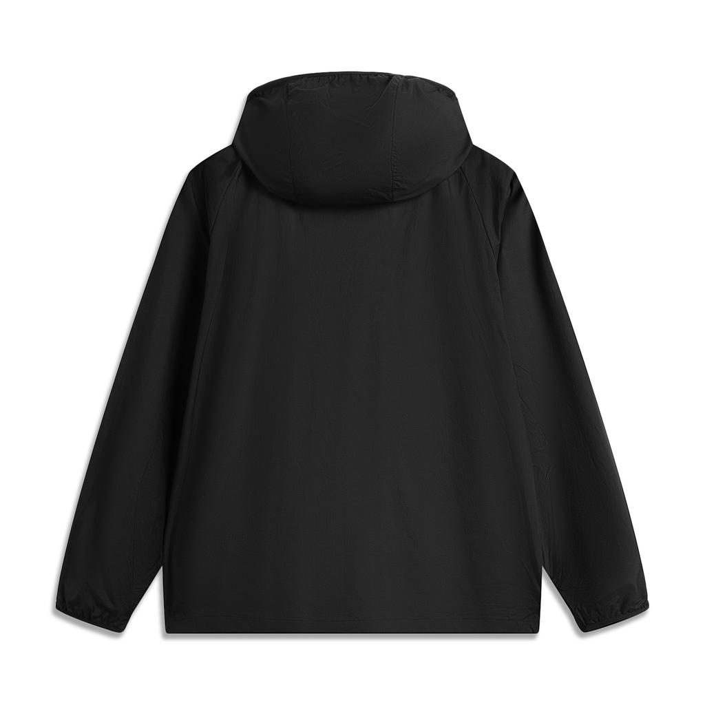 Li-Ning Sports Trend Series Solid Color Zipper Versatile Loose Hooded Windbreaker Men outerwear AFDV869-3