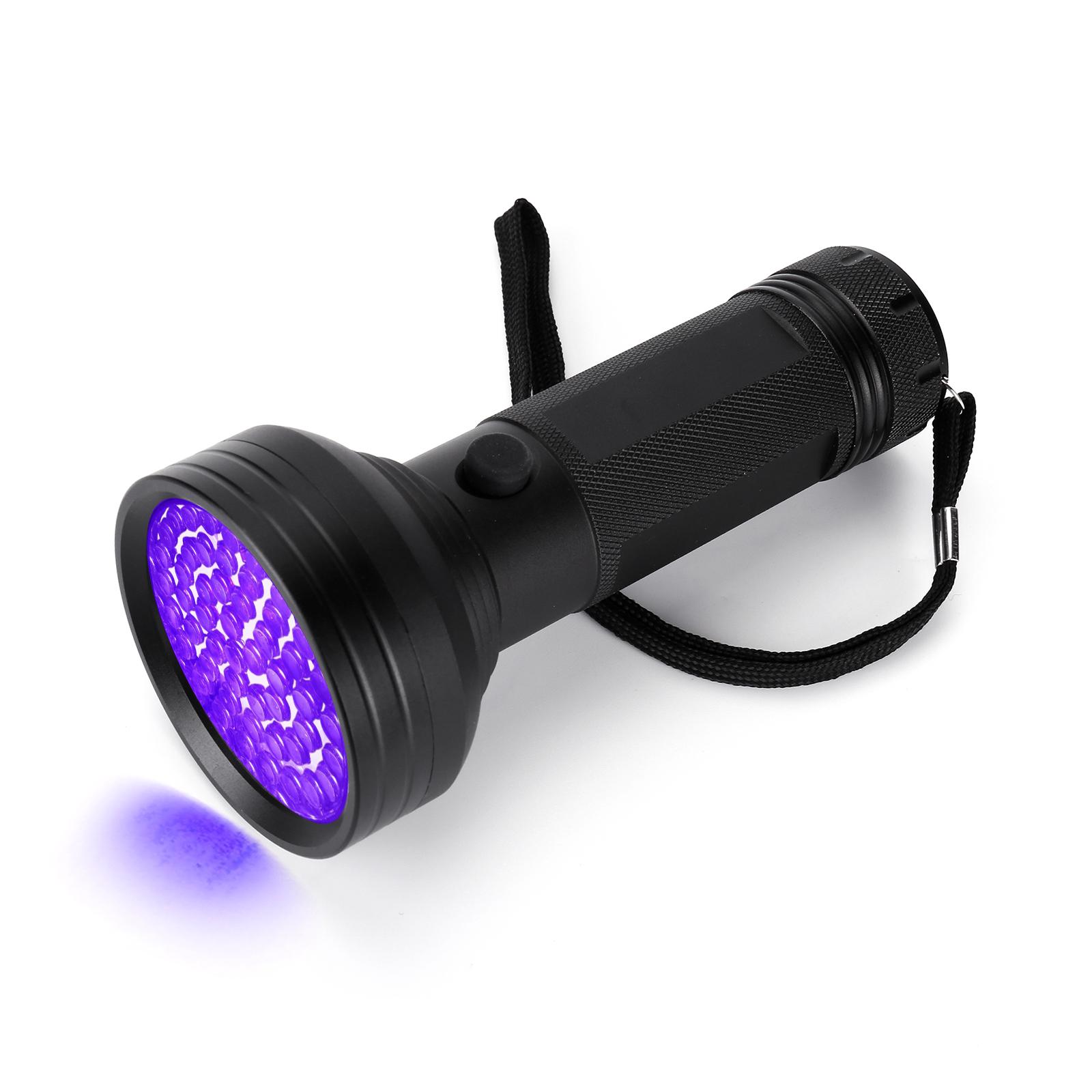 

UV Flashlight 395 400nm Auto Air Conditioner Oil Pipes Leak Detector Tool 68 LED Purple Light Flashlight UV Glue Curing чёрный