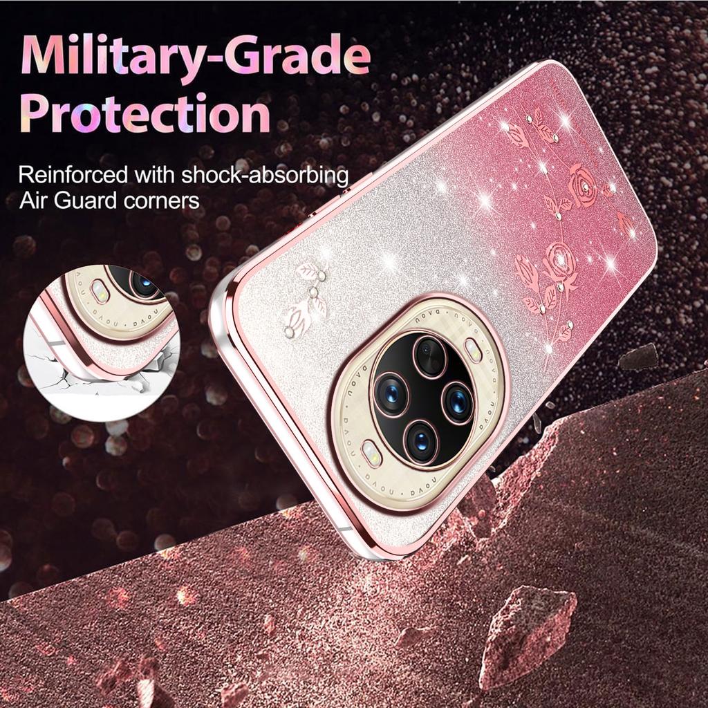 KADEM For Huawei Nova 14 Ultra 5G Case Flower TPU Flexible Gradient Phone Cover