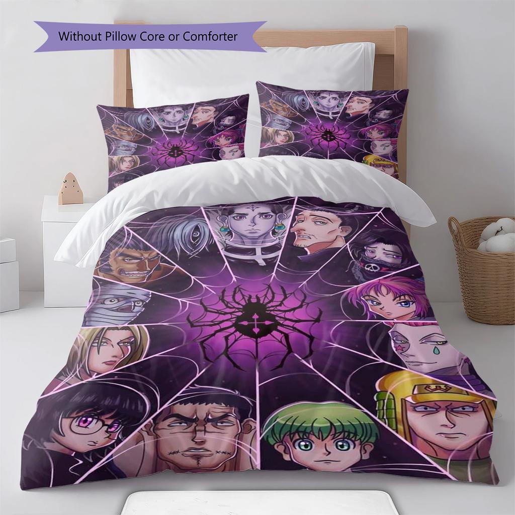 Hunter X Hunter Chibi Style Bedding Set Anime Duvet Cover Polyester Soft Comforter Cover -QJY