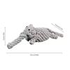 Animal Cotton Rope Knot Dog Toy Hand‑woven Molar Teeth Cleaning Bite‑resistant Chew Toy for Small Medium Dogs