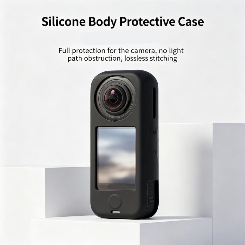 Premium Elastic Silicone Protective Cover For X4 Air Camera Case Shockproof And Scratch Resistant Lens Cover AntiSlip