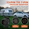 13 To 7 Pin Plug Adapter Durable Trailer Connector 12V Towbar Towing Plugs Socket Adapter Protect Connections A30 Connector