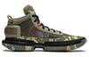 Li Ning Badfive 3 Ultra Camouflage Flat Cushioning Slip Resistant Lightweight Mid top Basketball Shoes Men's Green ABFS011-20