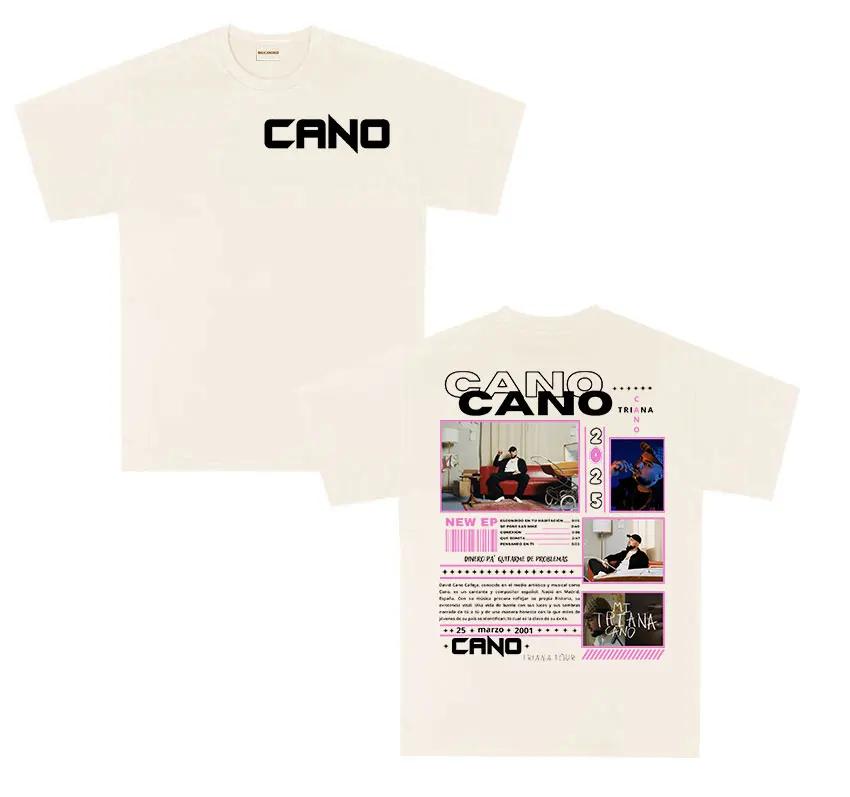 Rapper Cano Triana Tour 2025 Maglietta Grafica Uomo Hip Hop punk Manica Corta T-shirt Oversize Unisex Cotone T-shirt streetwear