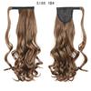 LISI HAIR Long  Ponytail Synthetic Wig Pack In Clip Hair Extension Ombre Black Gold Brown Ponytail