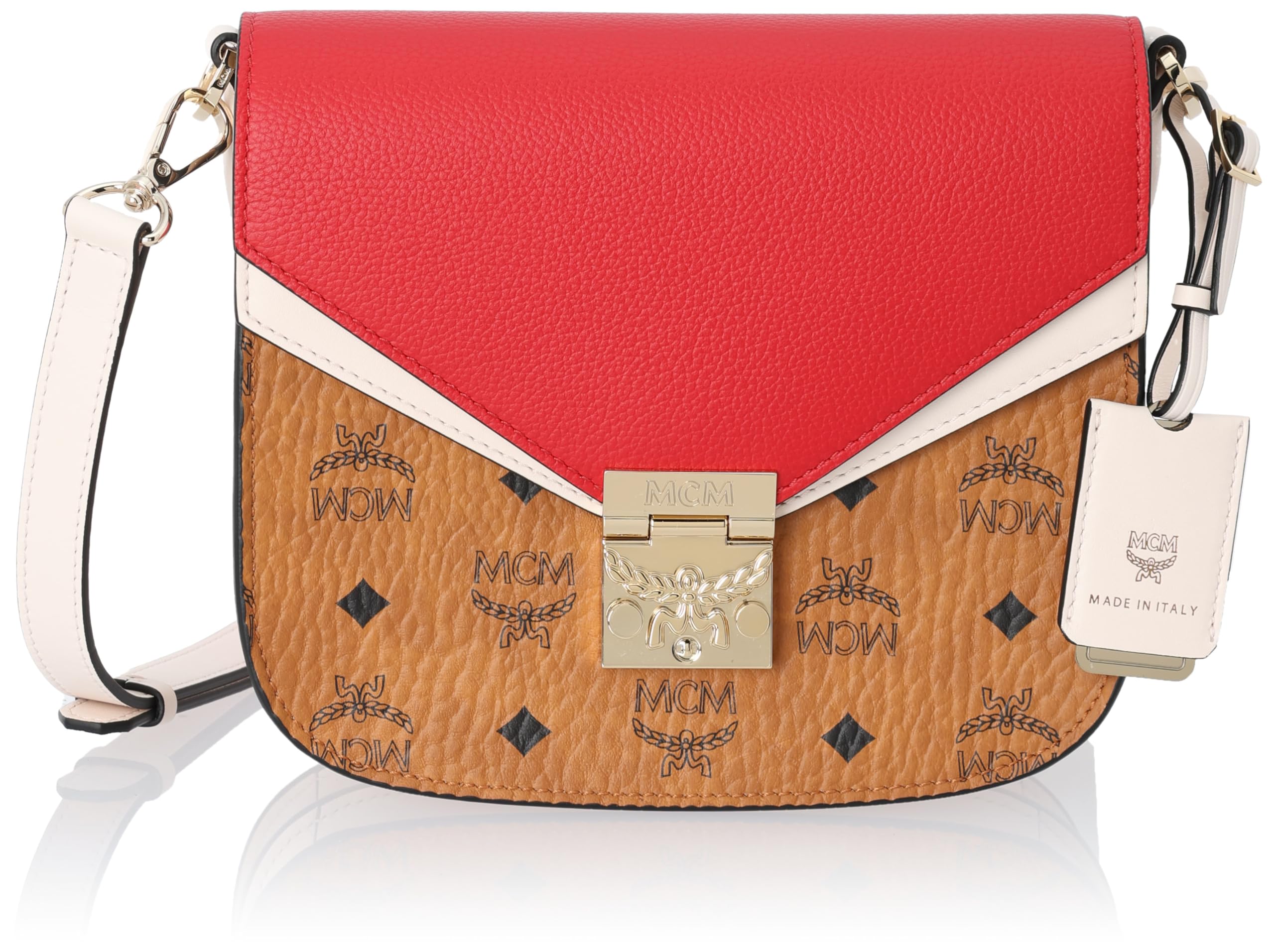 

MCM Shoulder Bag MWS9SPA21 Red Women s [Used]