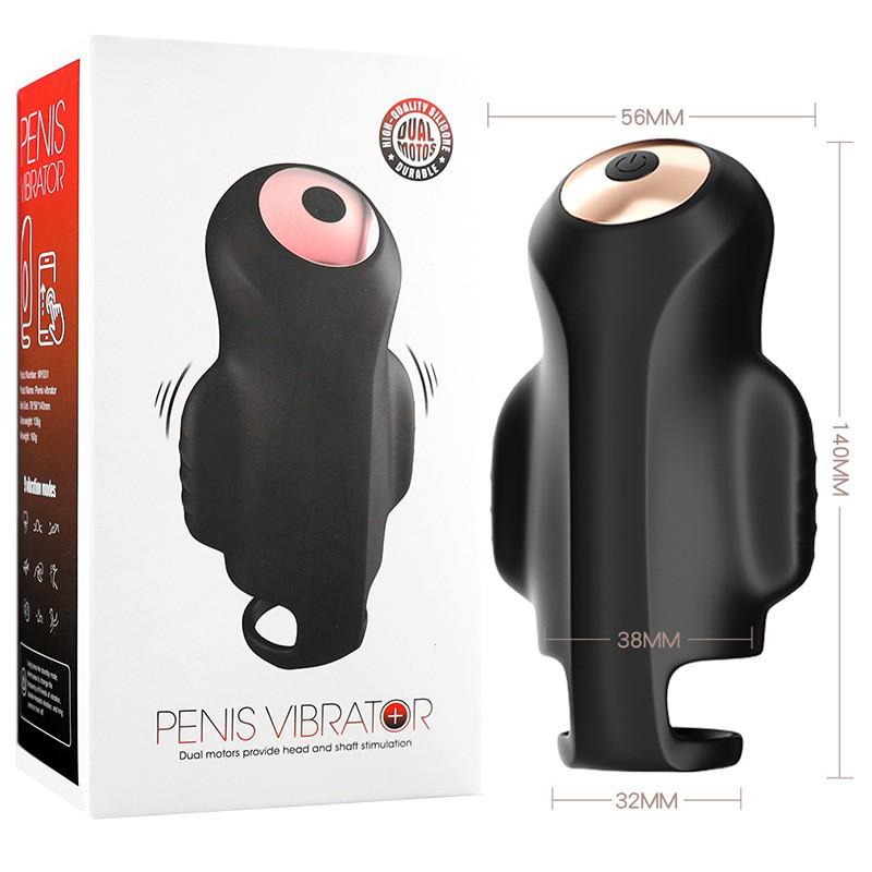 Dual Vibration Remote Control Male Masturbator Cup