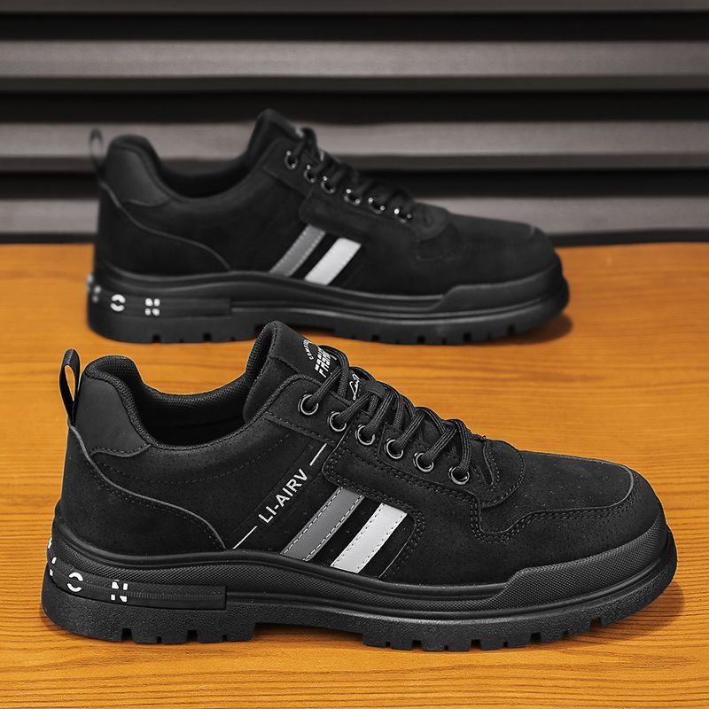 Men's Shoes New Year's New Spring Construction Site Work Leisure Labor Protection Board Shoes Work Work Non-slip Wear-resistant Shoes Men
