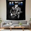 "Elvis Presley Playing Guitar Artwork" Patterned Tapestry Decorative Wall Hanging, Home Bedroom Living Room Decor