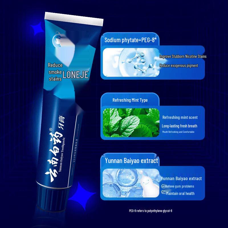 Yunnan Baiyao Langjian Fresh Mint Toothpaste