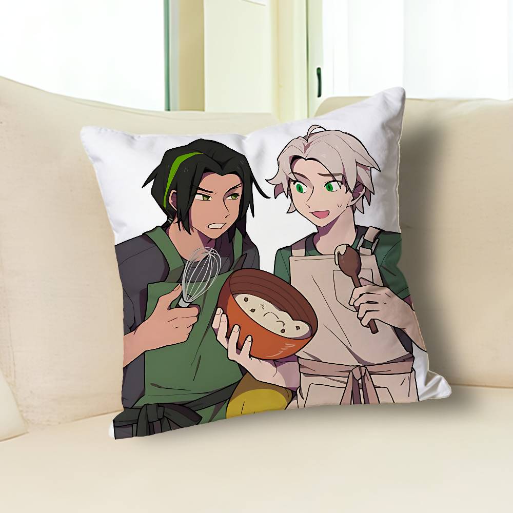 M-Morro and L-Lloyd Garmadon Polyester Printed Pillow Cover Square 30 40 45 50 60 65 cm Soft for Sofa Bed Car Home Decor