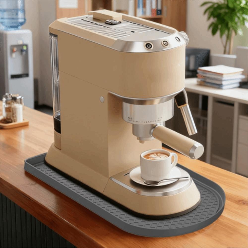 Non-slip Coffee Maker Tray Wear-resistant Coffee Bar Mat Silicone Coffee Machine Mat  Home