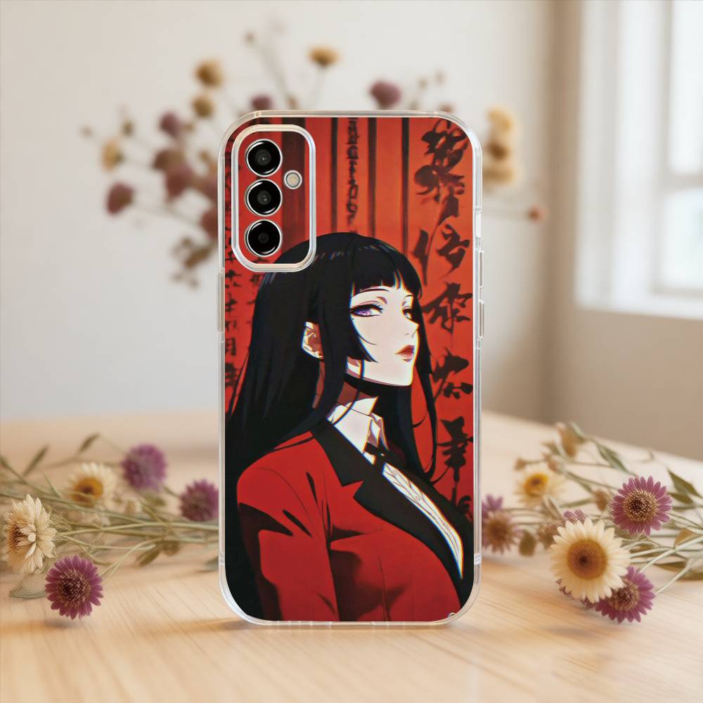 

Kakegurui Yumeko Jabami Phone Case For SamsungA10,12,20,21S,30,31,40,50,51,52,70,71 Transparent Cover Samsung a70
