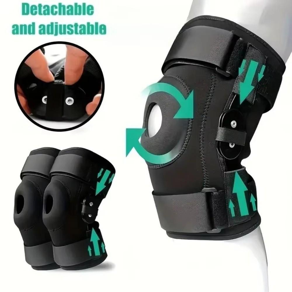 Gel Pads Knee Brace Adjustable Knee Protector Hinged Orthopedic Knee Brace Support Compression