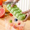 12 Grids Ice Cube Trays Silicone Ice Cube Mold with Removable Lid DIY Homemade Popsicle Mold Ideal for Cocktail Freezer Kitchen Gadget High Quality