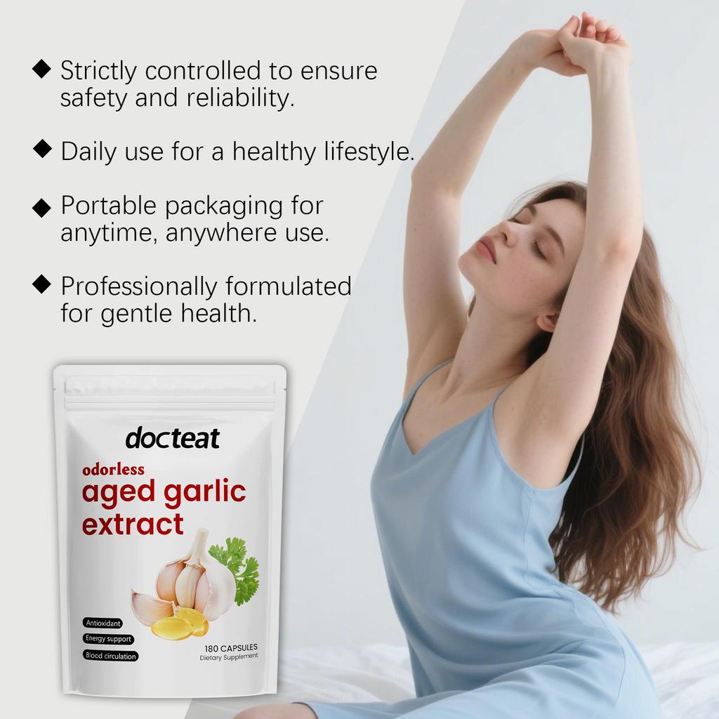 Aged Garlic Softgels for Daily Body Nutrition Support
