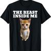 Beast Inside Me Cat Meme T-Shirt for Men Women Kids