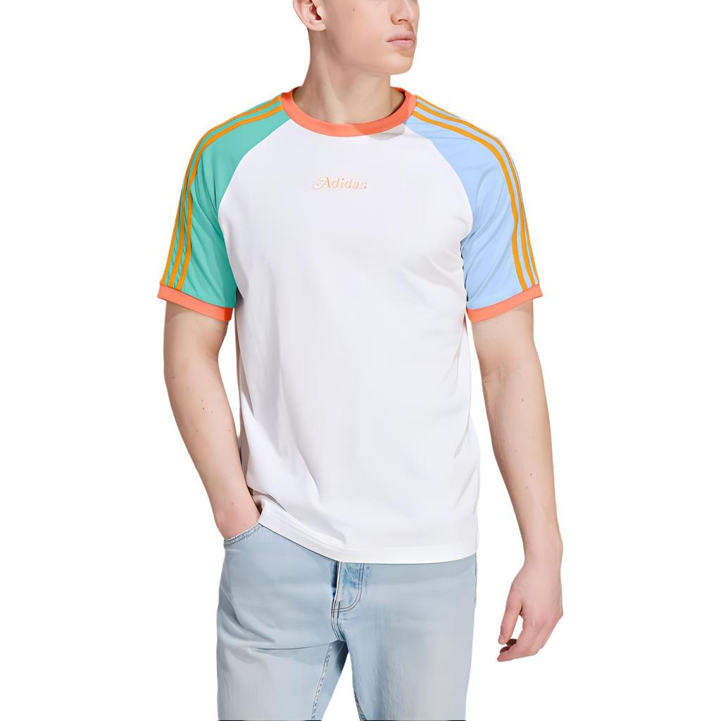 adidas originals Enjoy Summer Raglan T-shirt 'White' Men's IT8190